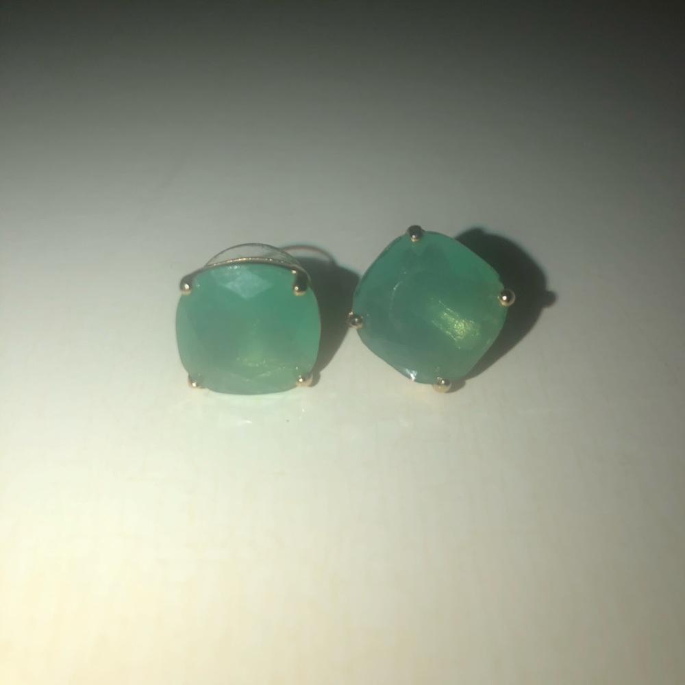 Kate Spade Light Blue Square Stud Earrings